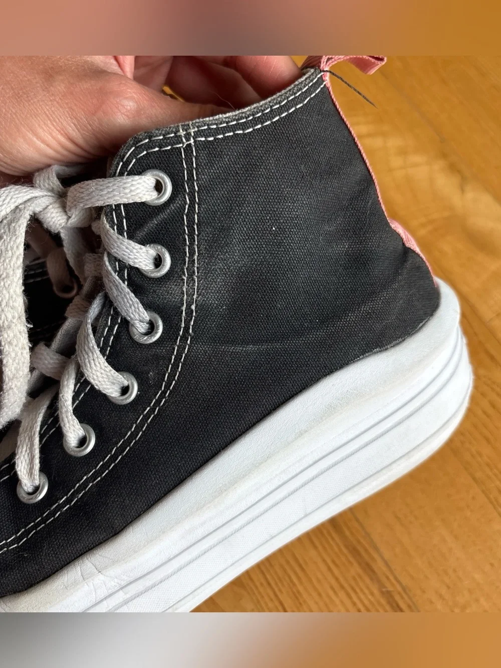 Converse Chuck Taylor Platform sneakers All Star Move high-top shoes Youth Sz 3